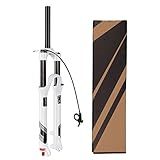 Garfos De Amortecedor De Bicicleta 3 5 Cm Trava Remota De Pressão De Ar Com Suspensão De Montanha 26 27 5 73 7 Cm Garfos De Suspensão De Bicicleta De Montanha A Ar