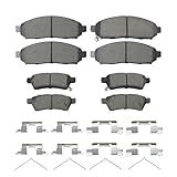 Gariqe Conjunto De Pastilhas De Freio Dianteiras E Traseiras De Cerâmica Compatível Com Nissan Frontier 2005 2018 Nissan Xterra 2005 2015 Suzuki Equator 2009 2012