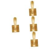 Garneck 4 Unidades De Gancho Para Roupas Individuais Ganchos De Toalha Para Banheiros Cabides De Metal Macrame Prateleira Pendurar Na Parede Chapéu Toalheiros Ganchos Decorativos