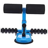 Garneck Sit Up Bar Dispositivo De Assistente Ajustável Com Ventosa De Sucção Suporte Abdominal Suporte De Pé Sentado Auxílio Para Exercícios De Fitness Em Casa Azul