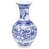 Garneck Vaso De Porcelana Azul E