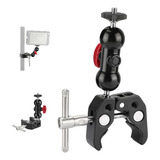 Garra Clamp Braço Articulado Magic Arm C Rosca 1 4 3 8