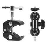 Garra Clamp Braço Articulado Magic Arm Rosca 1 4 Monitor