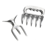 Garra De Urso Garfo Tridente Metal Alumínio Churrasco Top Cor Polido Polo Culture