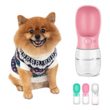 Garrafa Água Bebedouro 350ml Portátil Pet Cachorro Passeio
