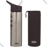 Garrafa Água De Aço Inox 750ml Mor Capa Neoprene Academia