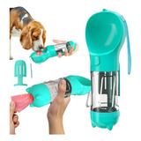 Garrafa Água Pet Bebedouro Portátil Cão Cachorro 3 Em 1