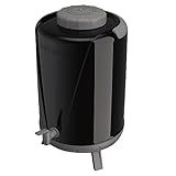 Garrafa Botijão Térmico Unitermi Arezzo 10L Com Alça Pézinho E Torneira Preto