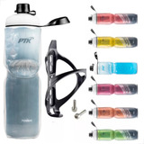 Garrafa Caramanhola 700ml Squeeze Térmica Para Bike suporte