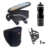 Garrafa Caramanhola suporte bolsa Selim porta Celular Bike