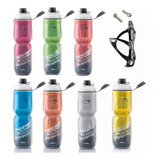 Garrafa Caramanhola Térmica P Bicicleta 700ml C Suporte