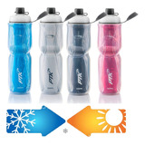 Garrafa Caramanhola Termica Para Bicicleta Academia 700ml Cor Branco line