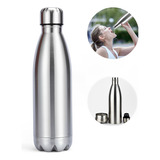 Garrafa De Água Inox Squeeze Mantém Gelada Escolar Academia
