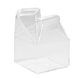 Garrafa De Vidro De Vidro Para Desnatadeira De Leite Bonito E Transparente Copo De Caixa De Leite Mini Recipiente Para Desnatadeira