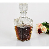 Garrafa De Whisky Vidro Transparente Lijita 800ml Mimo Style