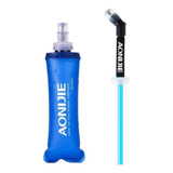 Garrafa Flexível Aonijie Soft Flask 600ml Squeeze Com Canudo