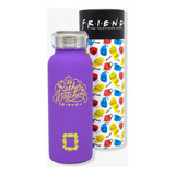 Garrafa Friends Moldura Porta Térmica 400ml Oficial Warner