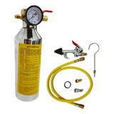 Garrafa Injetora Flush Limpeza Refrigeração 141b C Manômetro