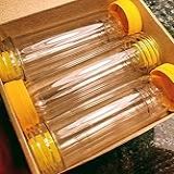 Garrafa Pré Forma Extragrande 3x6 2 G E Regular 3x1 141 G 6 Peças Tubos De Teste De Refrigerante Para Bebês Robusto Plástico Transparente Geocache Armazenamento à Prova D água Experiência Científica
