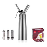 Garrafa Sifão Profissional P Chantilly Barman 10 Cápsula