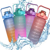 Garrafa Squeeze 2l C alça Esporte academia antivazamento Cor Colorida
