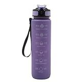 Garrafa Squeeze Em Policarbonato Roxa 1L Lyor