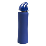 Garrafa Squeeze Térmica De Academia Água 750ml Inox Fitness Cor Azul