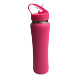 Garrafa Squeeze Térmica De Academia Água 750ml Inox Fitness Cor Rosa pink