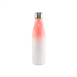 Garrafa Sublimação Térmica Inox Bicolor Salmão Branco 500ml