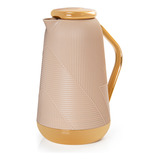 Garrafa Térmica 1 Litro Bari Plus Chá Café Nude Termopro
