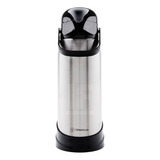 Garrafa Térmica 100 Inox Revolution 1 9l Com Bomba Termolar Cor Prateado