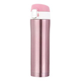 Garrafa Térmica 500ml Aço Inox Inquebrável Vacuum Cup Rosa