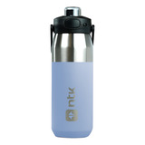 Garrafa Térmica Bike Trilha Camping Isomax 750ml Ntk C alça Cor Azul claro