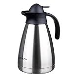 Garrafa Térmica Bule Inox 1Litro Café Leite Chá Aço Inox
