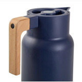 Garrafa Térmica Café Chá Termopro 1l Wood Fashion Cor Azul marinho