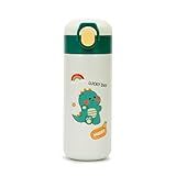 Garrafa Térmica Infantil Garrafinha Térmica Garrafa Térmica Inox 500ml Com Tampa Antivazamento Para Bebidas Diversas Verde 