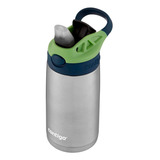 Garrafa Térmica Infantil Squeeze Copo Inox Autospout Verde 384ml Contigo