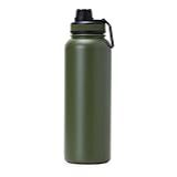Garrafa Térmica Inox 1 2 Litros Squeeze Academia Agua Gelada Verde Militar
