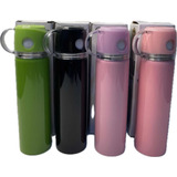 Garrafa Térmica Inox 400ml Água Café Chá Caneca Frio Quente