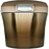 Garrafa Térmica Inox 500ml Squeeze Com Trava Para Academia Camping Treino Corrida Caminhada Café Água Suco Portátil Cantil -Dourado-