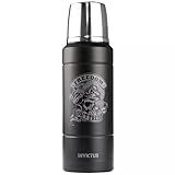 GARRAFA TÉRMICA INVICTUS BATTALION PRETO 1L