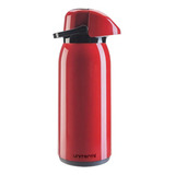 Garrafa Térmica Pressão 1 8 Litros Café Chimarrão Chá Leite Cor Vermelho