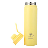 Garrafa Termica Squeeze 650 Ml Fit Vibets Amarela