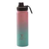 Garrafa Termica Squeeze Exsilpaty Cores Verde E Rosa 650ml