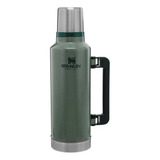 Garrafa Térmica Stanley Termo Clásico 1 4 Lts Alça Dobrável De Aço Inoxidável Verde