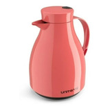 Garrafa Térmica Uniterm Paris 1 Lt Gatilho Café Leite Salmao