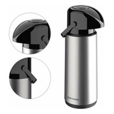 Garrafa Térmica Unitermi Pressão Café Verona 1 8 Litros Inox Cor Prateado