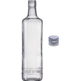Garrafa Vidro 700ml Cachaça Do Brasil Kit 6 Un Tampa