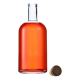 Garrafa Vidro 750ml Luxo Whisky Bar