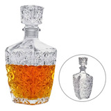 Garrafa Whisky Vidro Transparente Cristal Licoreira Bebida